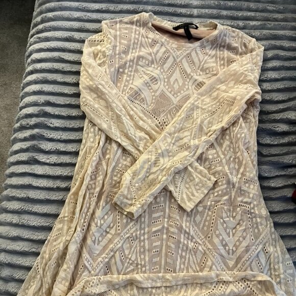 BCBG Maxazria, long sleeve lace flowy dress, size M - Picture 1 of 2